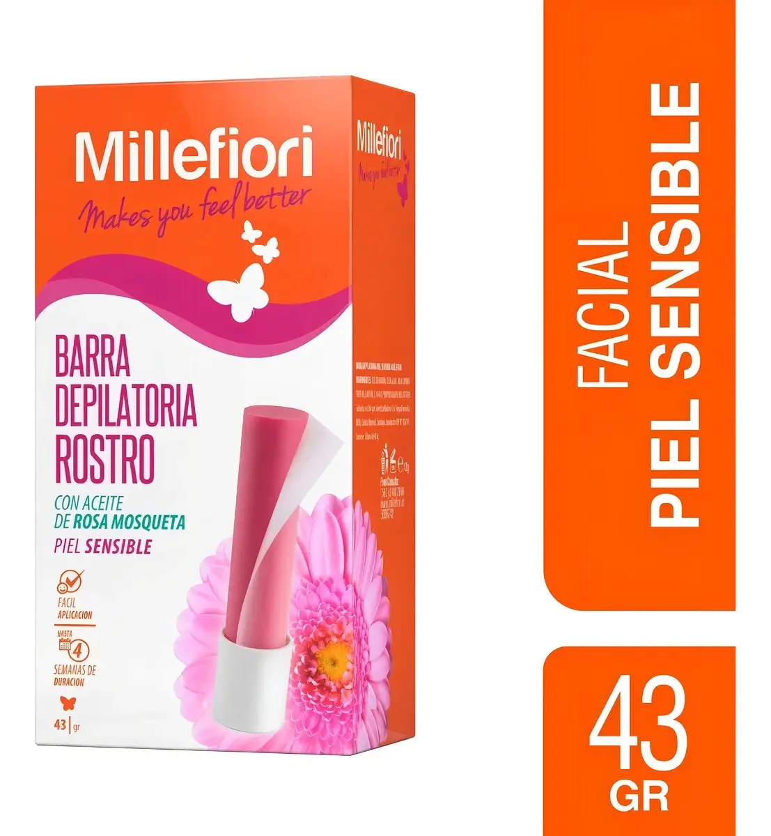 Barra Depilatória Facial Pele Sensível Millefiori