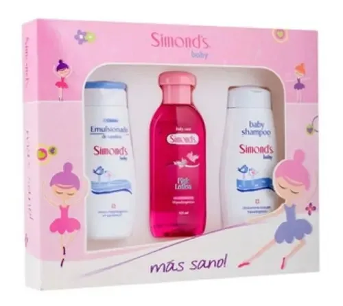 Conjunto de cuidados com bebês Simond's Pacote de cuidados para bebês Simonds Baby rosa - x 3