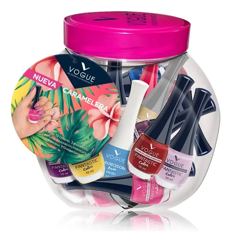 Caixa de doces para esmaltes Vogue Super Fantastic