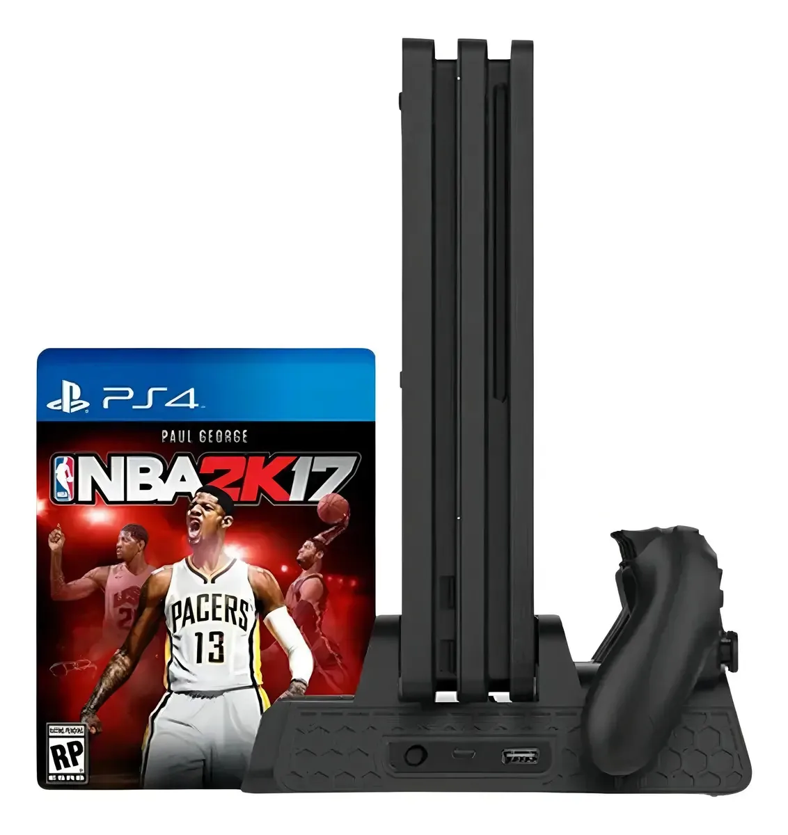Carregador + Cooler + Base De Jogos Para Playstation 4 Ps4