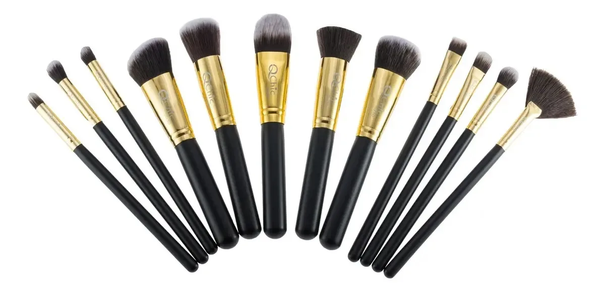 Kit Pincel Maquiagem Completo Pincéis De Maquiagem Cor Glamour