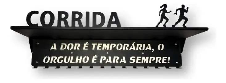 Porta Trofeus E Medalhas Parede Modalidade Corrida