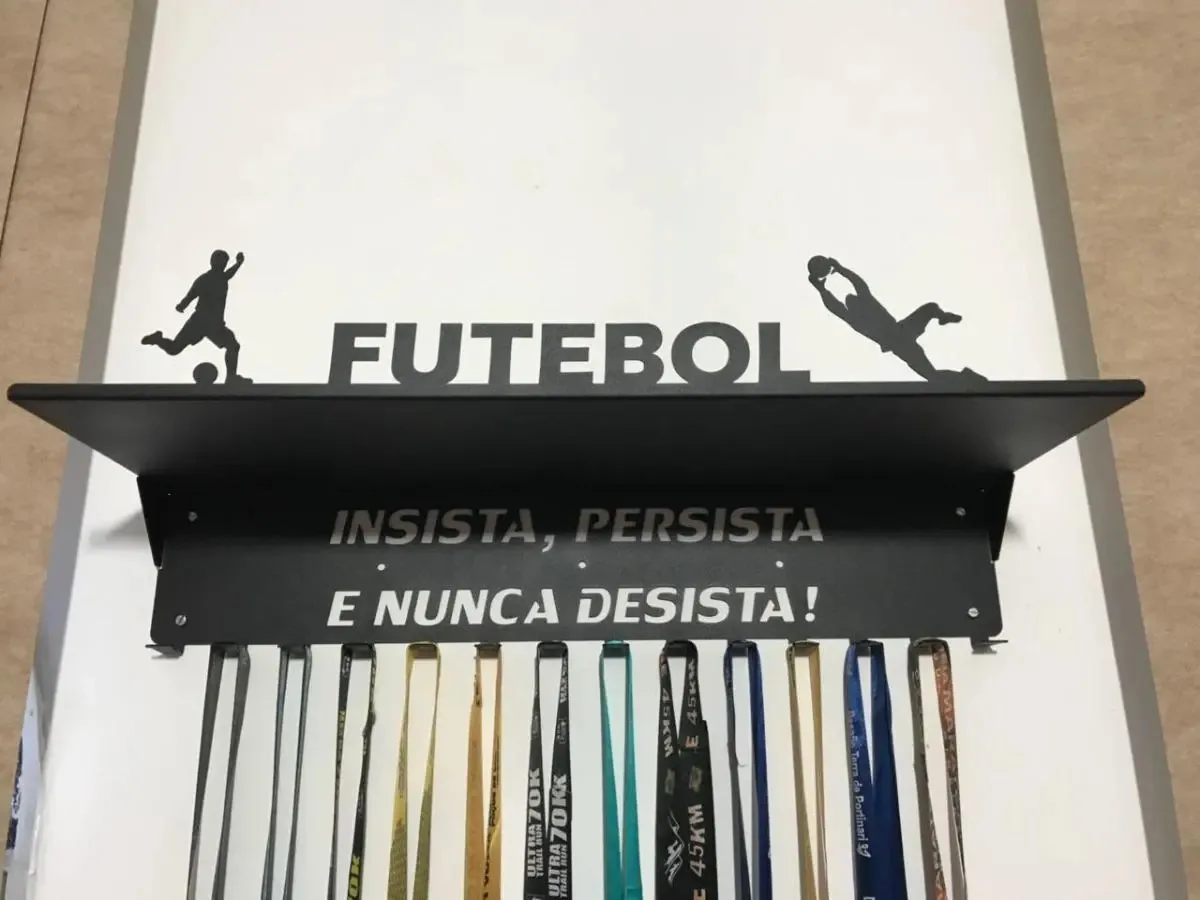 Porta Medalhas E Trofeu Parede Para Modalidade Futebol