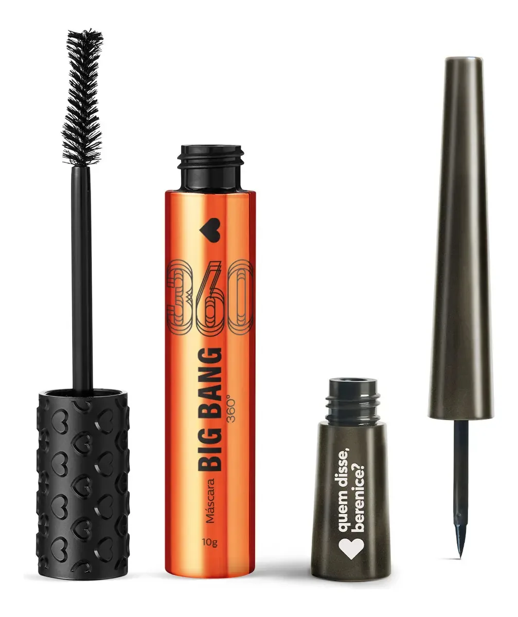 Quem Disse, Berenice? Kit Make Dos Olhos: Máscara De Cílios Cor Preto