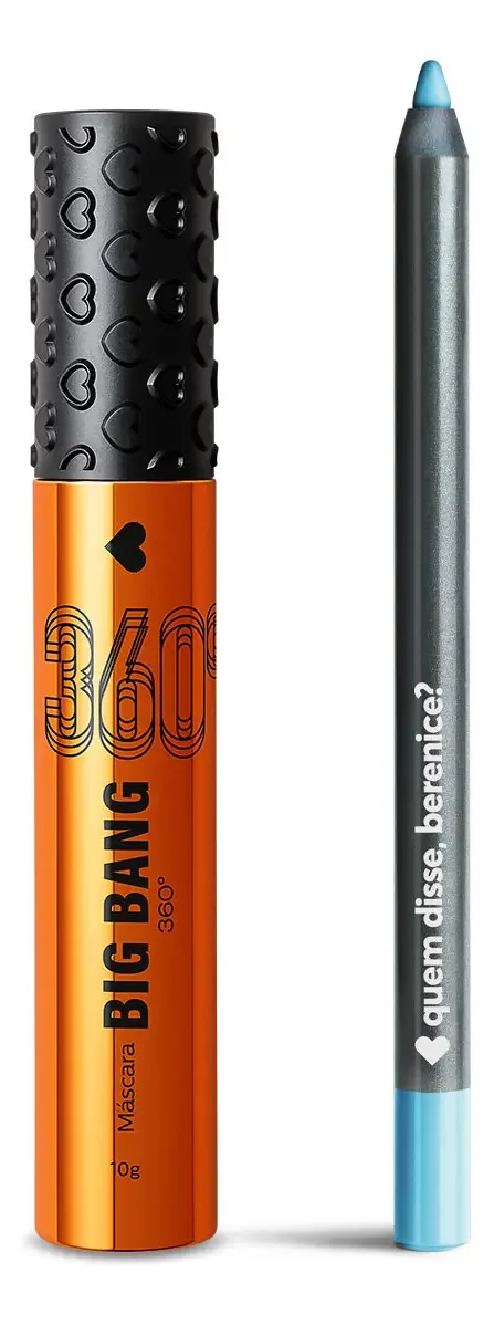 Kit Make Dos Olhos: Máscara De Cílios Big Bang 360 + Lápis O