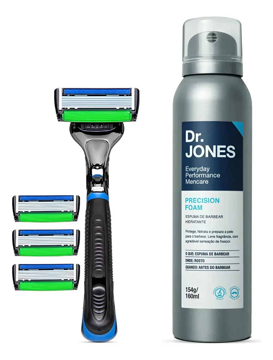 Combo The Razor 6 : Aparelho De Barbear + Espuma De Barbear