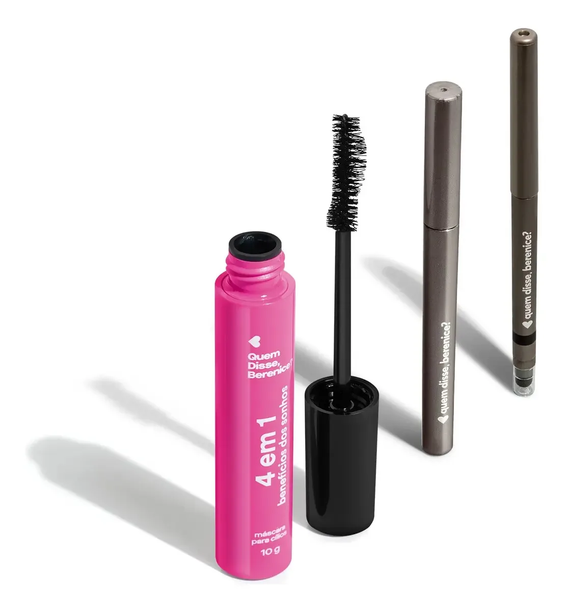 Máscara Para Cílios 10g + Caneta Delineadora + Lápis Olhos