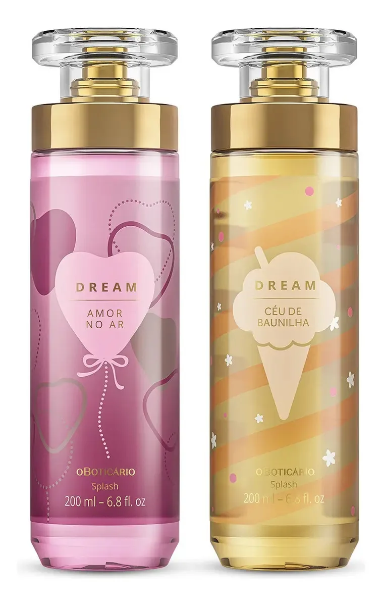 Kit Body Splash Dream: Amor No Ar e Céu De Baunilha