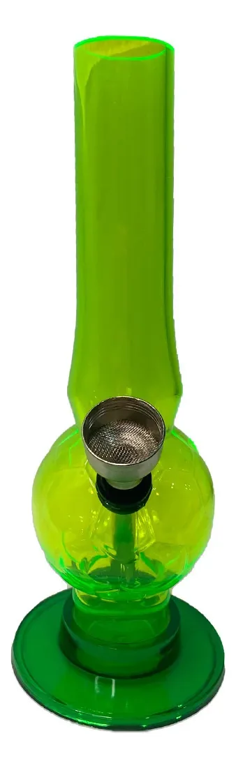 Mini Bong Acrílico Bola De Futebol Min-07 Cor Verde