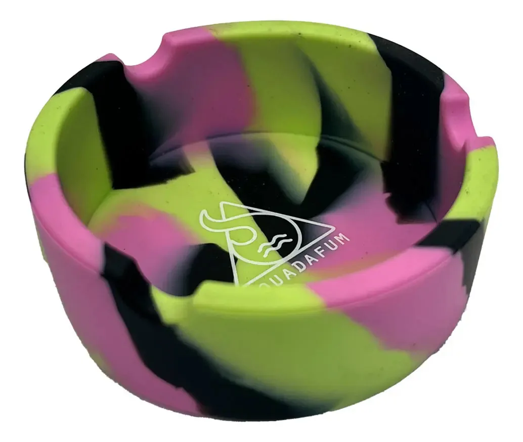 Cinzeiro Estiloso Redondo Silicone Squadafum