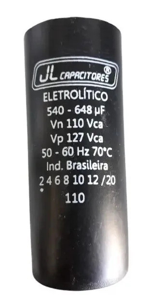 Jl Capacitores Eletrolítico 540-648 F Vn 110 Vca Vp 127 Vac