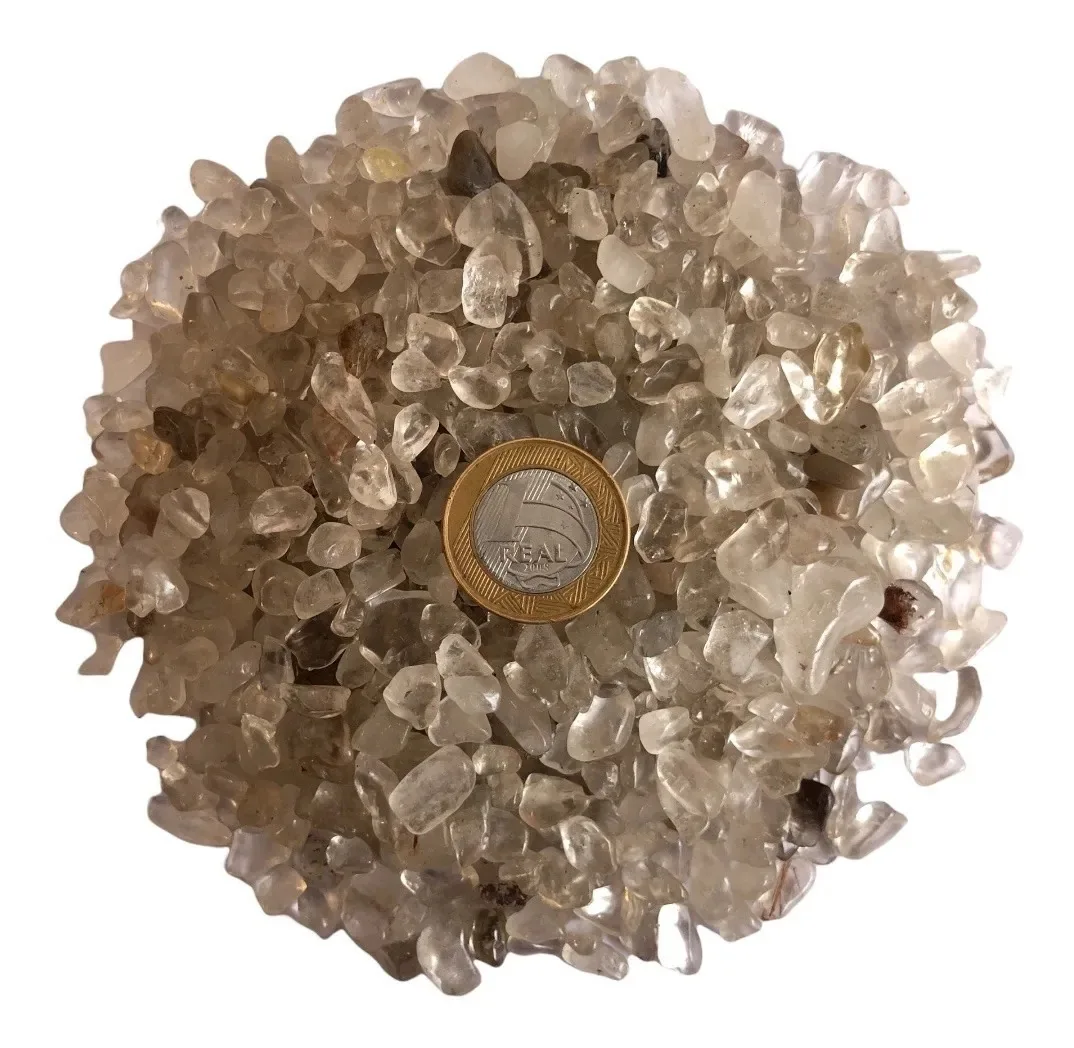 Cascalho De Pedra Quartzo Fumê - 500g Fumê