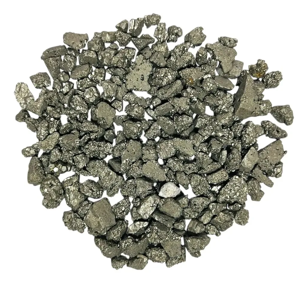 Cascalho De Pedra Pirita Natural - 500g Dourado