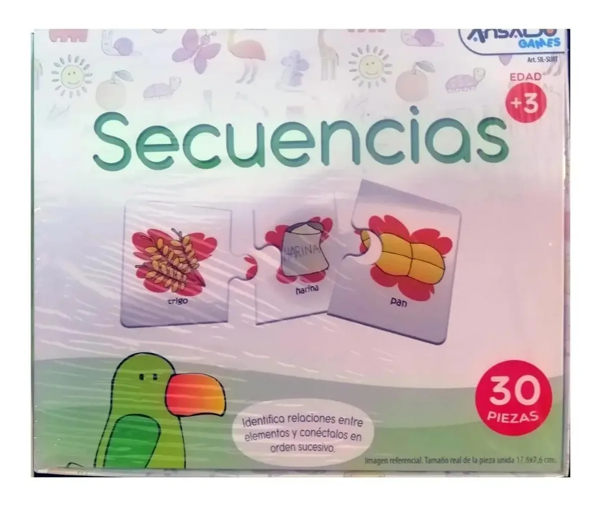 Jogos educativos - Sequências - 30 peças - Ansaldo
