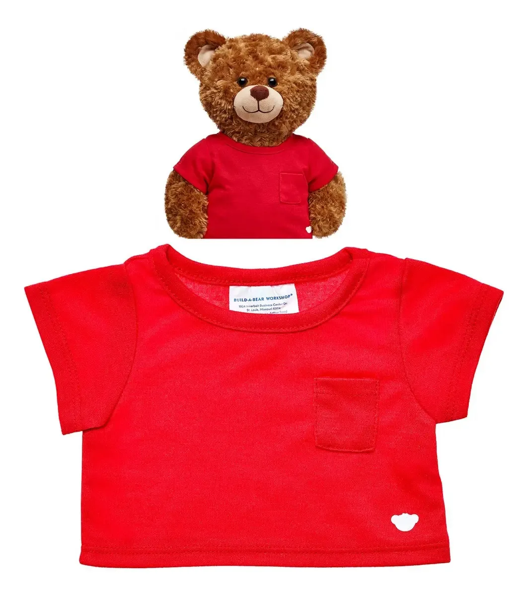 Camiseta vermelha Build-a-Bear