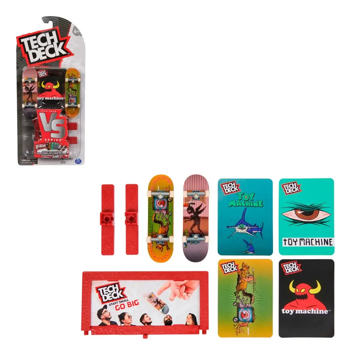 Patins e acessórios Tech Deck Versus 2 - Máquina de brinquedo colorida multicolorida