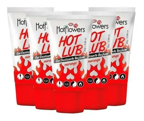 Gel Lubrificante De Morango Excitante E Beijável Hotflowers