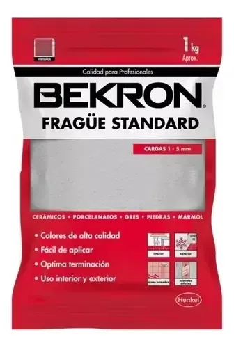 Fragüe Standard 1kg Piso Muro Interior Exterior Bekron
