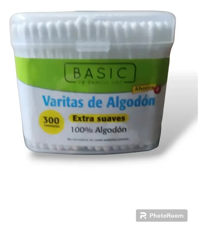 Cotonetes Básicos Palitos de Algodão (300 Palitos X Embalagem)