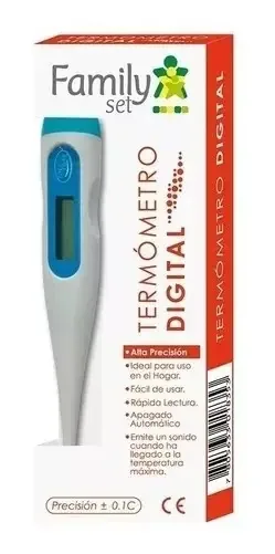 Termômetro digital de ponta flexível Family Blue
