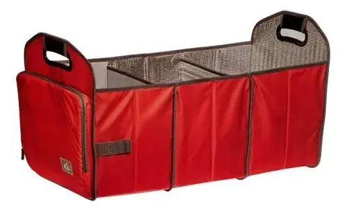 Bolsa Termica Organizadora Para Porta Malas Carro Vermelha