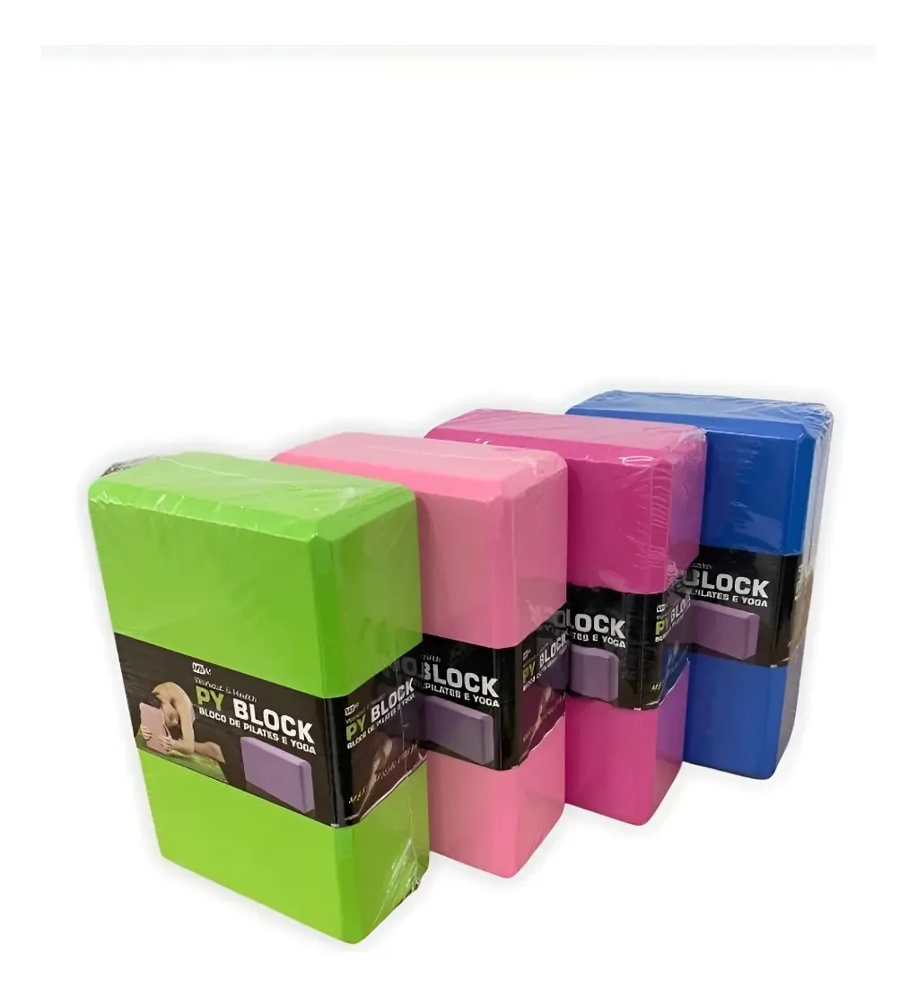 Bloco Para Exercícios Yoga Pilates Meditação Alongamento Gin Cor Verde
