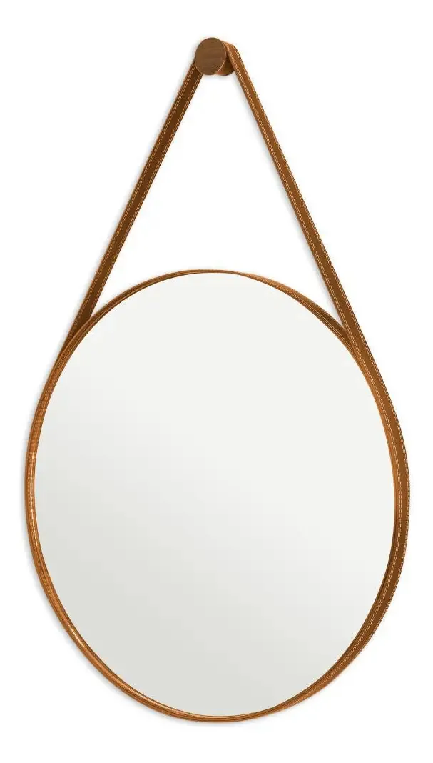 Espelho Adnet Para Banheiro Antigo 60cm + Pino Suporte