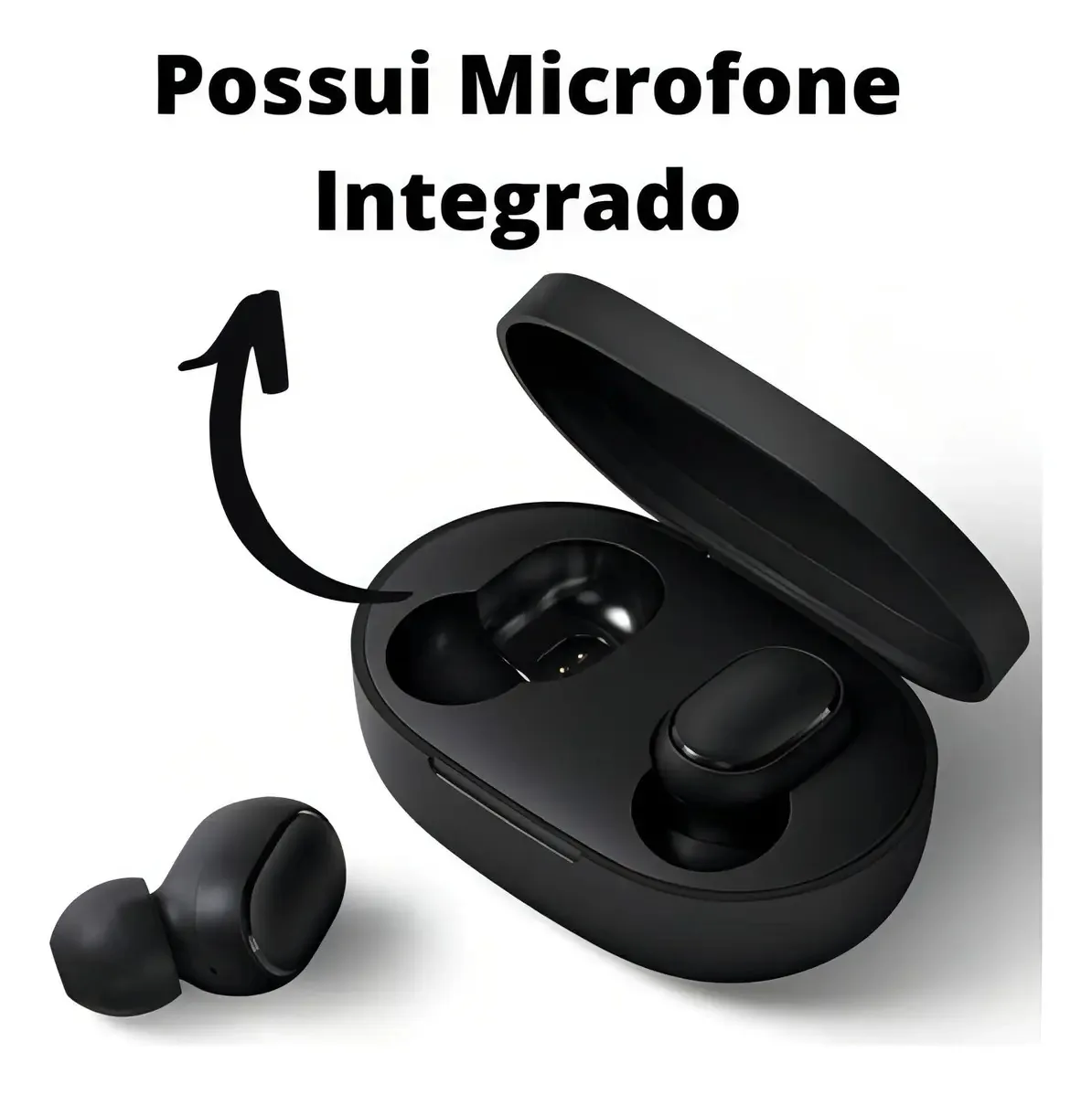 Fone Ouvido Sem Fios Preto Bluetooth Para Samsung Galaxy M23