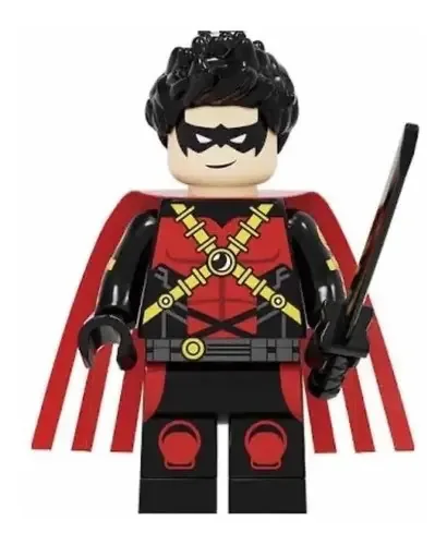 Boneco Blocos De Montar Robin Batman