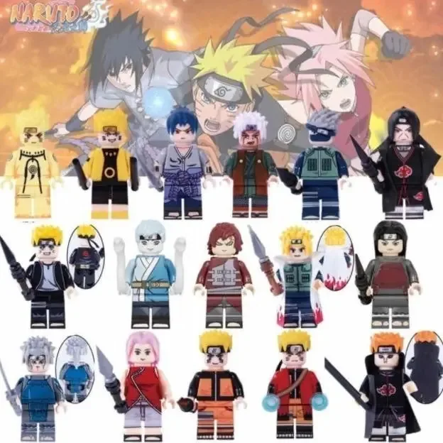 Bonecos Blocos De Montar Coleção Naruto