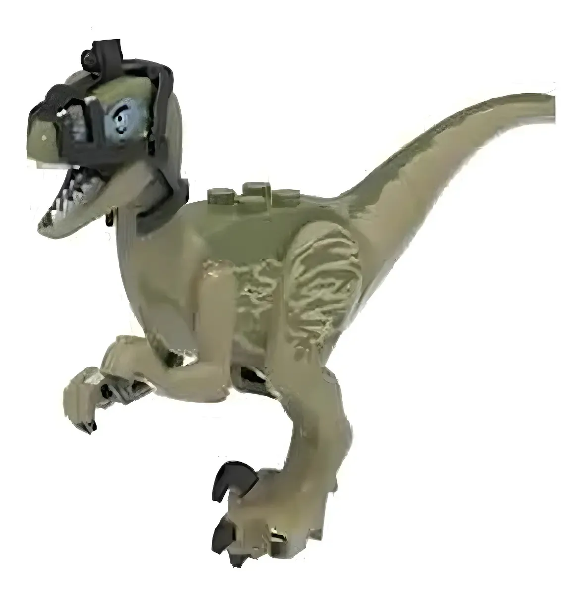 Boneco Blocos De Montar Jurássico Velociraptor Dinossauro