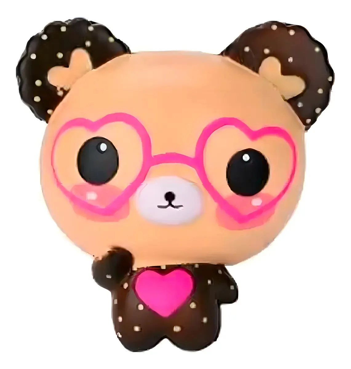 Squishie Fidget Anti Stress Relief Toys Ursinho Óculos Heart
