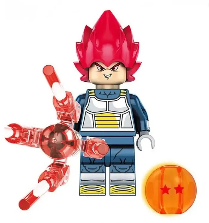 Boneco Blocos De Montar Dragon Ball Vegeta