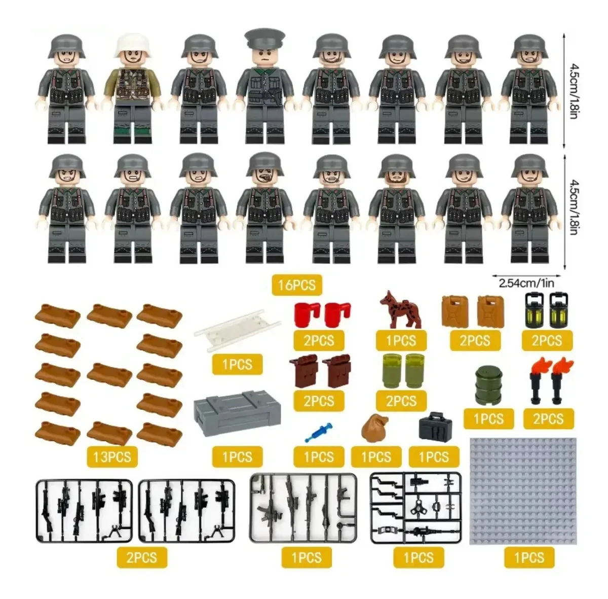 Blocos Montar Polícia Swat Exército Soldados Cidade