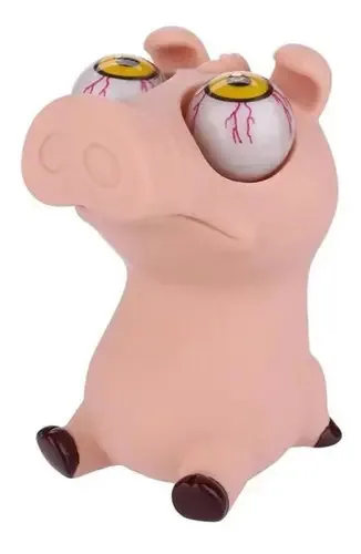Fidget Toy Squishy Porquinho Chorão Olho Esbugalhado