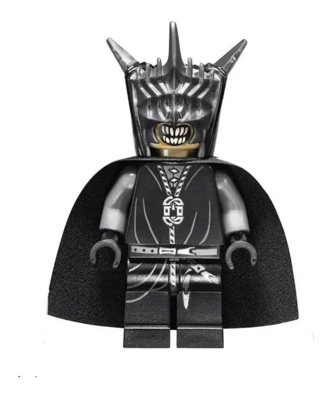 Boneco Blocos De Montar Sauron Medieval Anéis