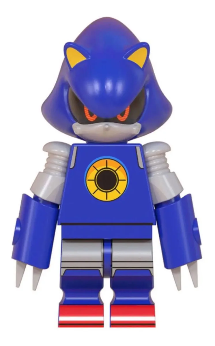 Boneco Blocos De Montar Super Metal Sonic