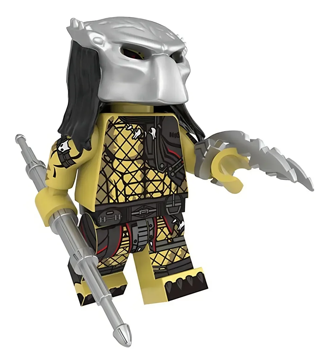 Boneco Blocos De Montar Dark Predador