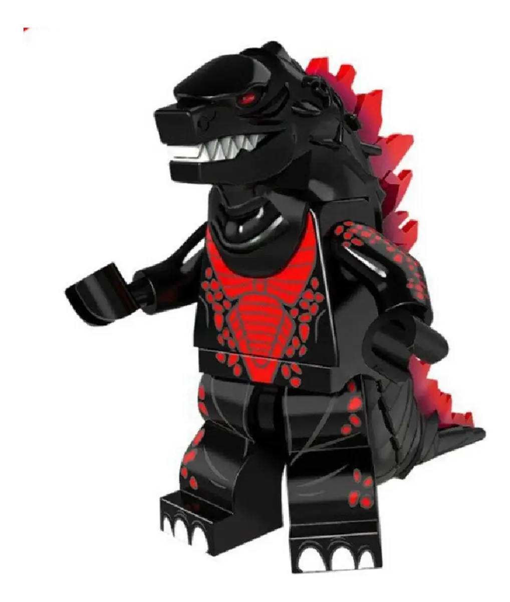 Boneco Blocos De Montar Dark Godzilla