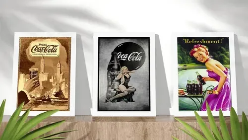 Kit 3 Quadros Placas Decorativos Moldura Jogo Refri Cola