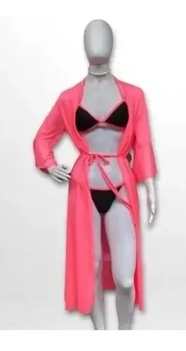 Saída De Praia Longa Charlotte Feminina Cor 4811 Tamanho Único
