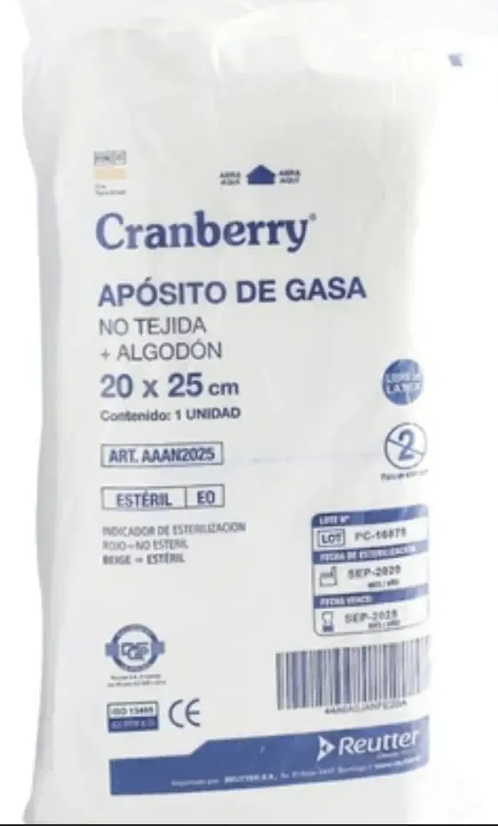 Curativo de Gaze Não Tecido com Algodão Estéril 20x 25