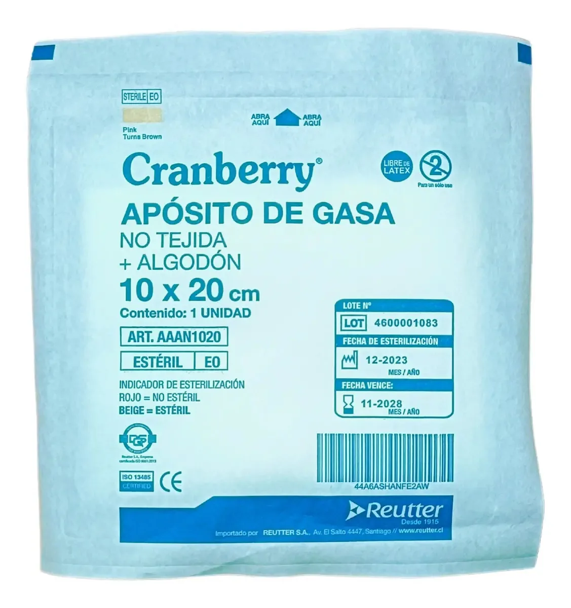 Curativo Gaze Estéril Descartável 10x20 (10 Unidades)