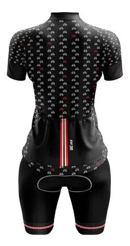 Conjunto Ciclismo Feminino Bermuda E Camisa Bicicletinhas