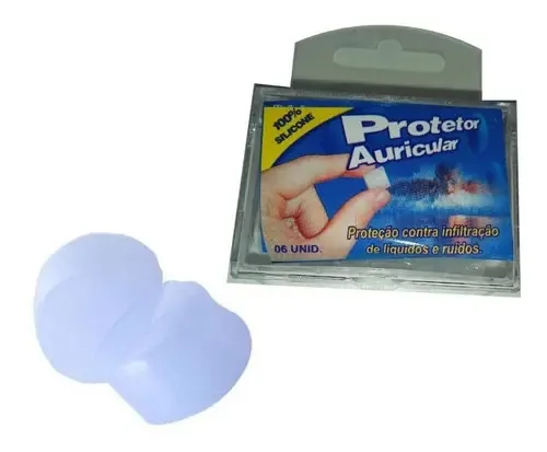 Protetor Auricular Silicone Tima Natacao Protege Ouvidos Agua/Ruidos