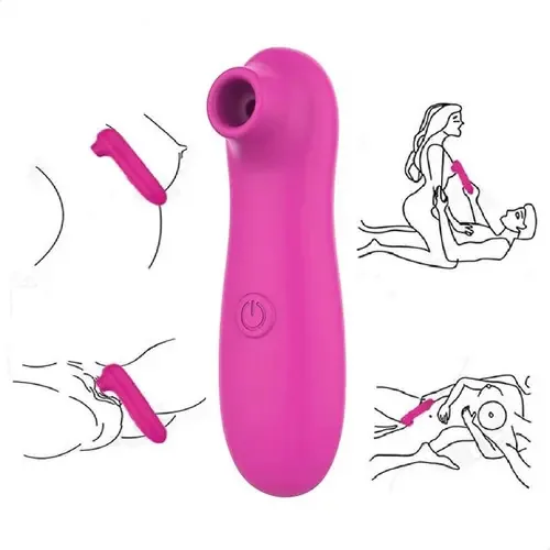 Estimulador De Clitóris Seios Pulsa Sucção Excita Sexo Gozar