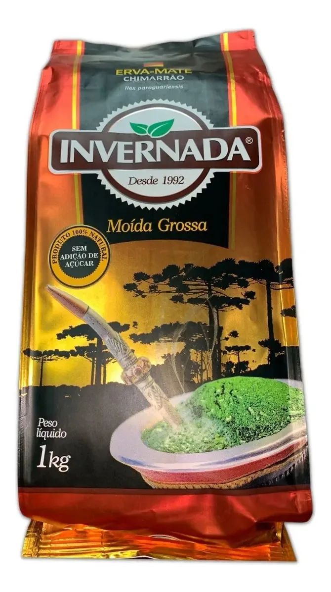 Erva Mate Para Chimarrão Invernada Moída Grossa Rápido