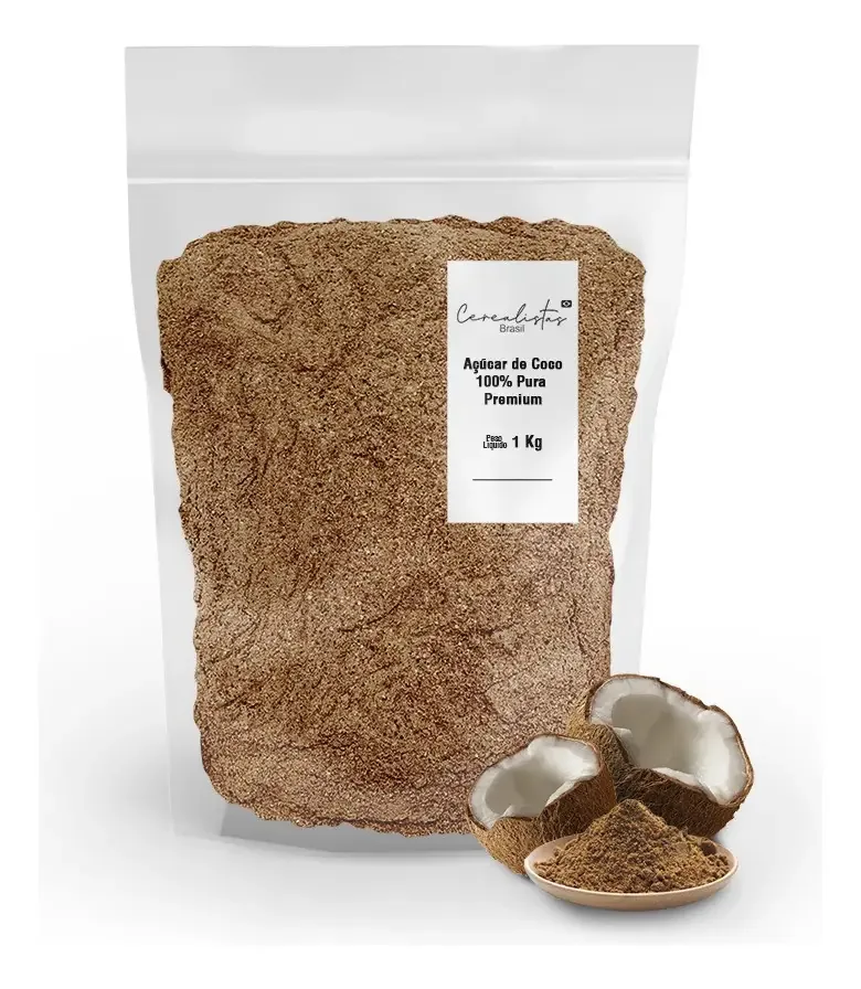 Açúcar de Coco Puro Premium 1 Kg Sem Glúten