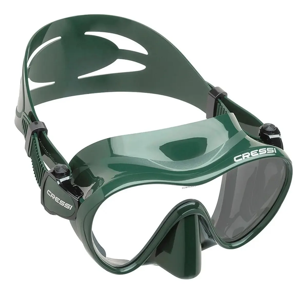 Máscara De Mergulho Cressi Frameless Silicone Cor Verde