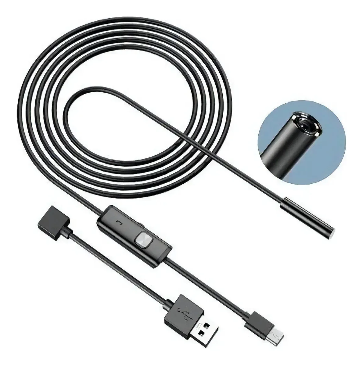 Cabo Rigido Endoscopico Camera Com Led Inspeçao Mecanico